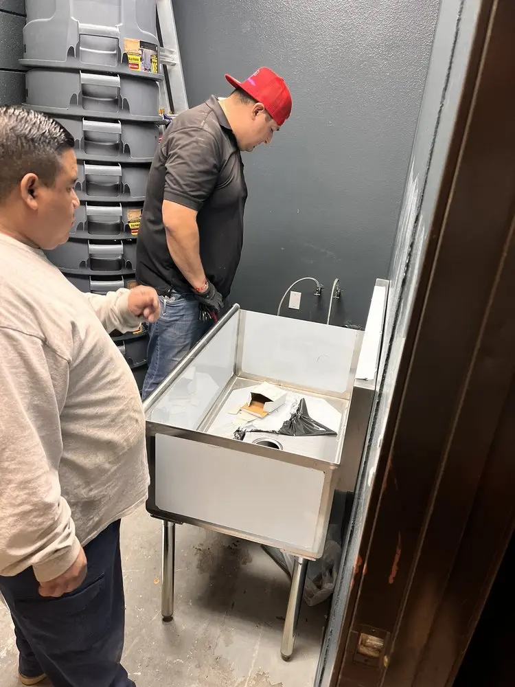 Commercial plumbing and sink installation in Rivervale